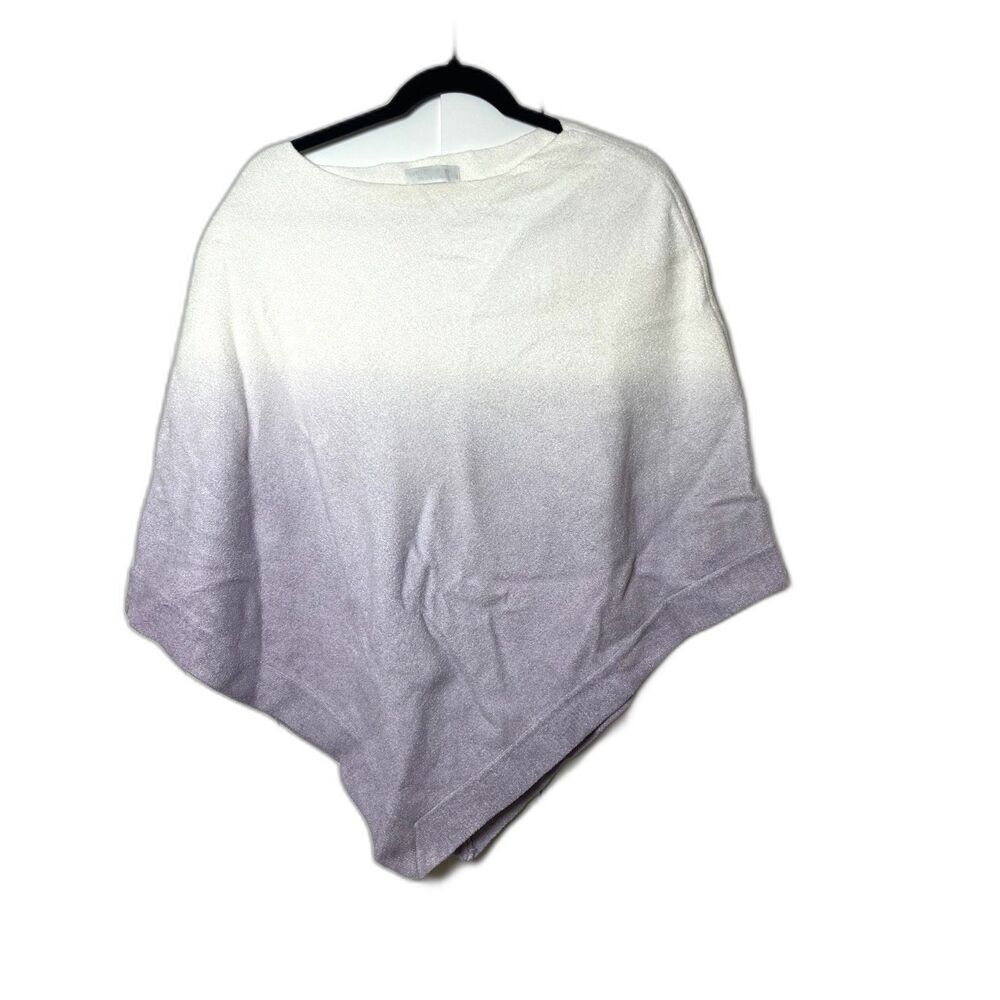 Barefoot Dreams CozyChic Ultra Lite Ocean Breeze Poncho OS in Violet Ombre